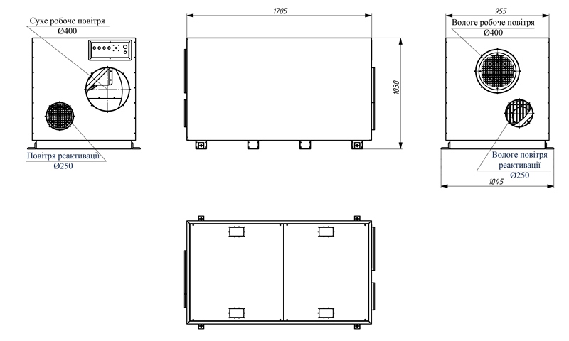 промисловий осушувач повітря MDC3000