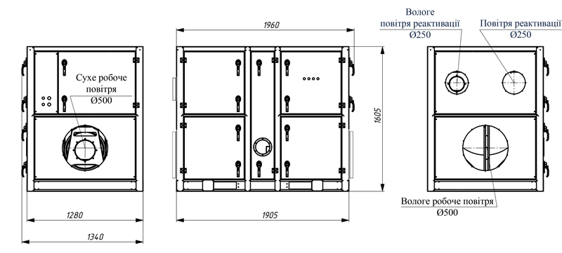 промисловий осушувач повітря MDC5000