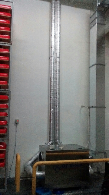 промышленный осушитель воздуха в камере созревания сыра